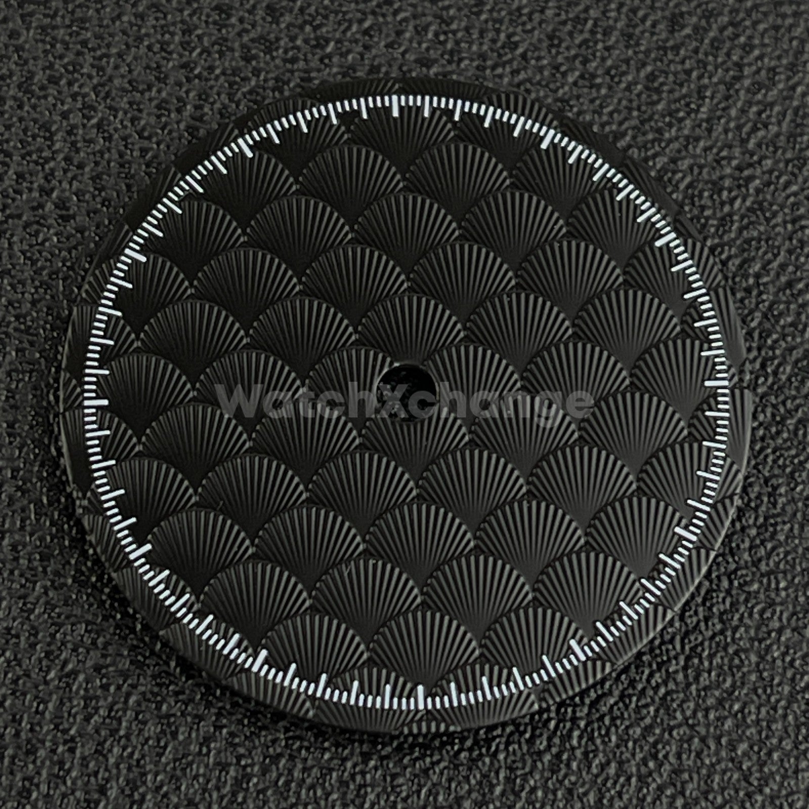 28.5mm Black Shell Texture Watch Dial Face for SEIKO NH35 NH36 Movements