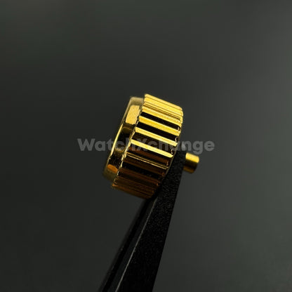 Gold Long Tube Replacement Watch Crown 2mm 2.5mm Hole Diameter 3mm - 8mm Head