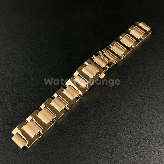 Rose Gold Metal Steel Watch Strap Bands 14/18/20/22mm Fit Ballon Bleu De Cartier