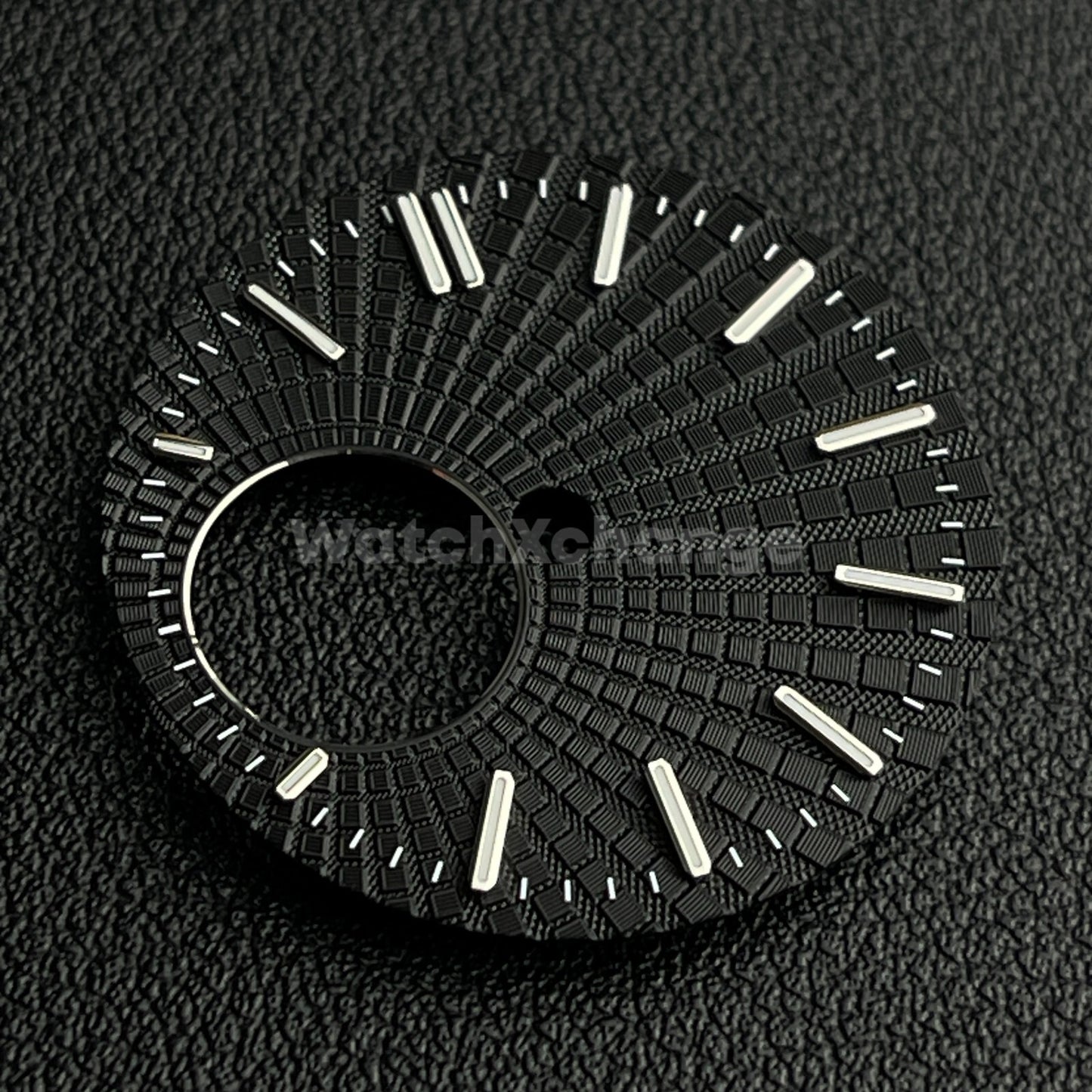 28.5mm Black Watch Dial Face Green Luminous For Seiko NH38 Movement