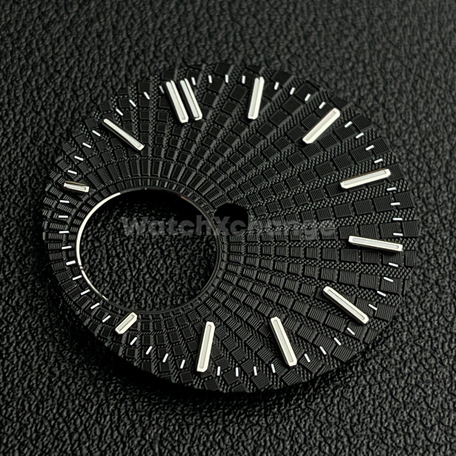 28.5mm Black Watch Dial Face Green Luminous For Seiko NH38 Movement