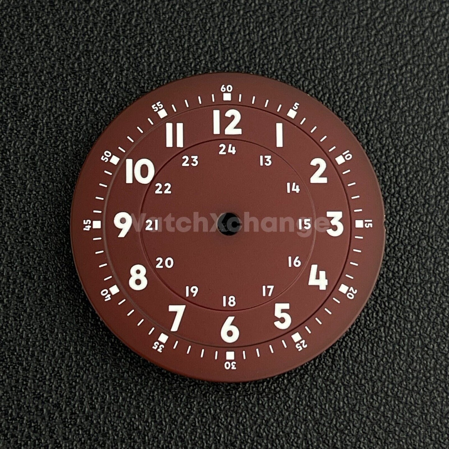29mm Red Watch Dial w/Green Luminous Replacement for NH35 NH36 Movement Parts