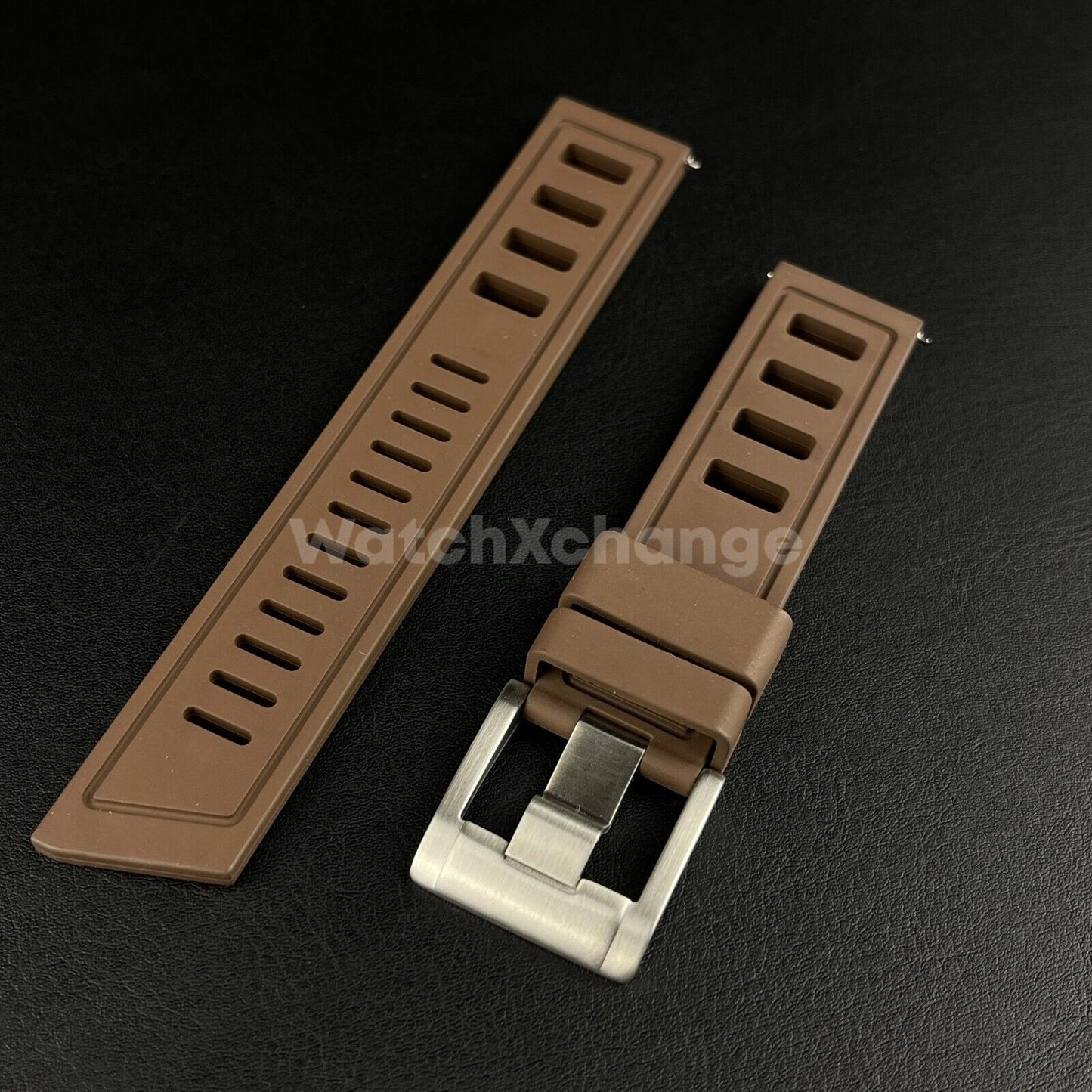 High Quality Premium FKM Rubber Watch Strap Band 20mm Various Colours