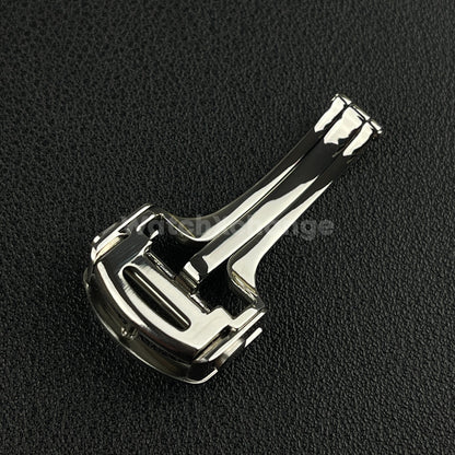Silver Deployment Watch Clasp For Cartier Watch Strap Stainless Steel 14mm- 18mm