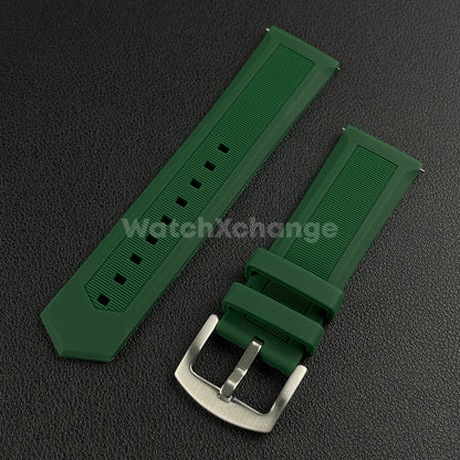 Green Silicone Watch Strap For TAG HEUER F1 Rubber 18 20mm 22mm 24mm Wrist Band