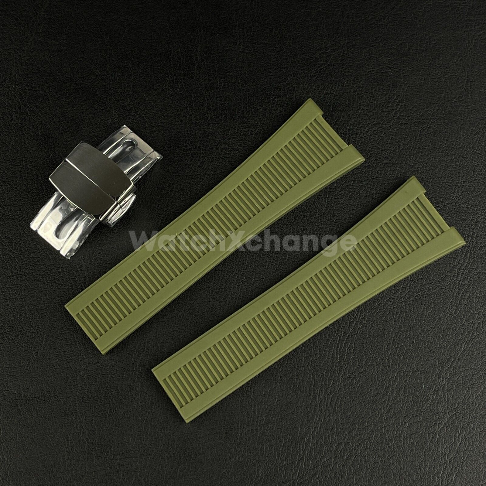 Green Silicone Watch Band Fit for Patek Philippe Nautilus 5711/5712/5980 Strap