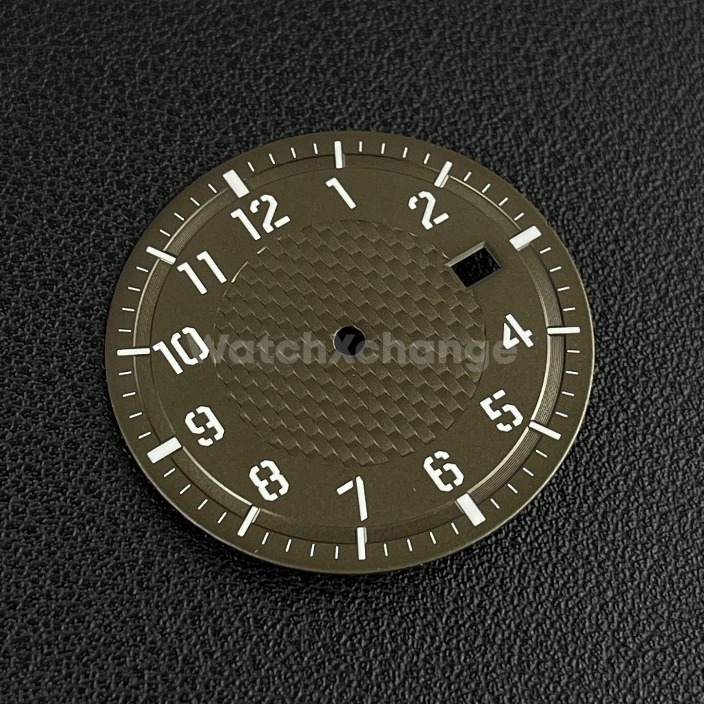 34mm Brown Watch Dial for Seiko NH35A Automatic Movement Parts