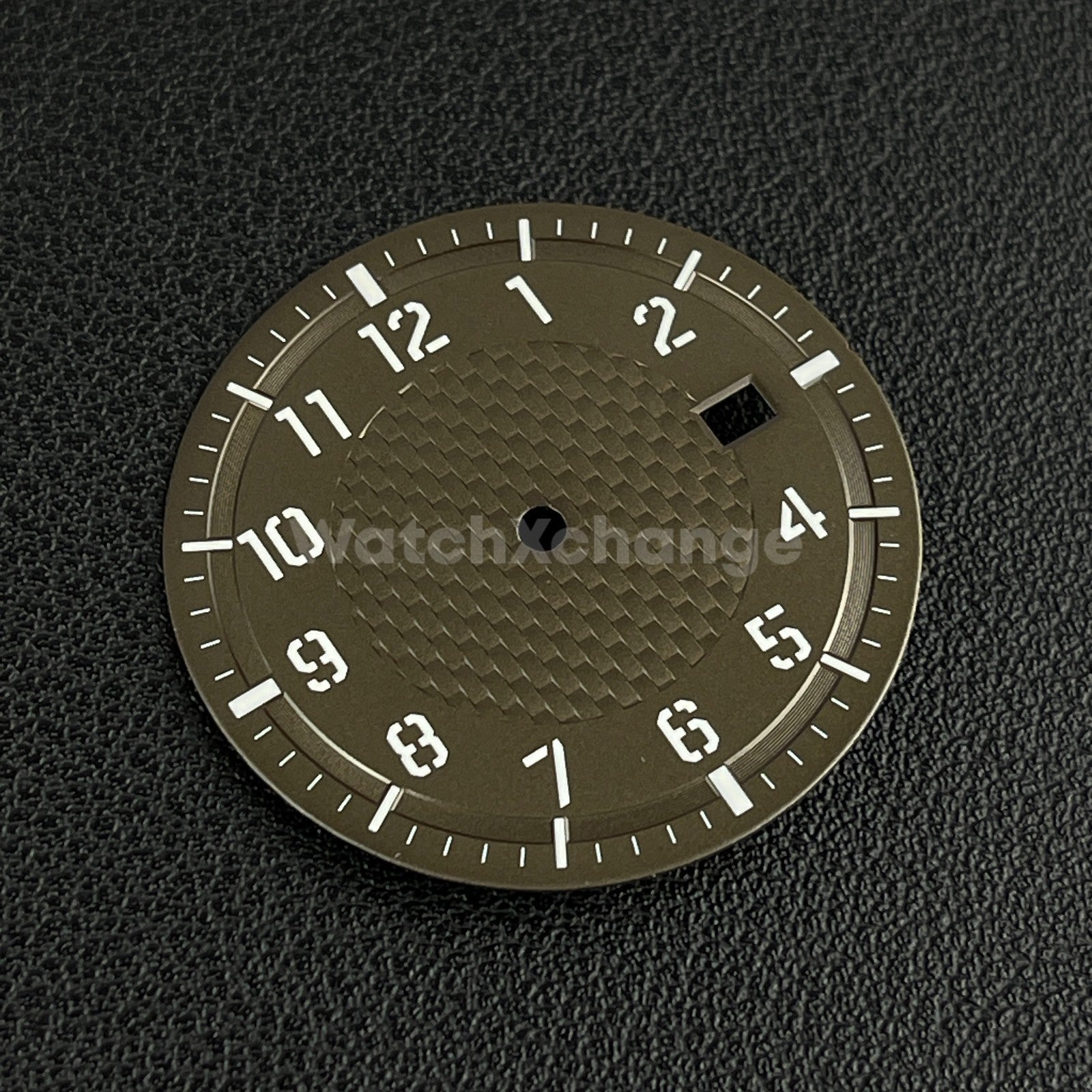 34mm Brown Watch Dial for Seiko NH35A Automatic Movement Parts