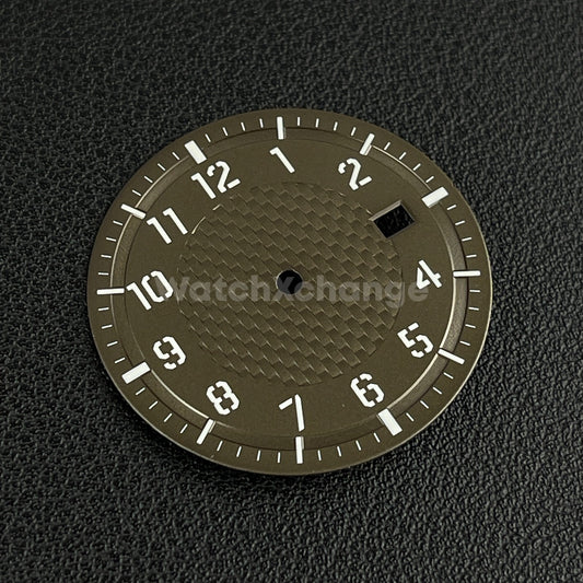 34mm Brown Watch Dial for Seiko NH35A Automatic Movement Parts