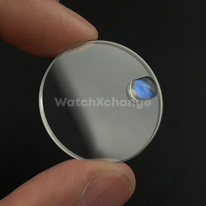 30.5mm x 2.55mm Flat Sapphire Crystal Watch Glass For Watch Seiko with Cyclops