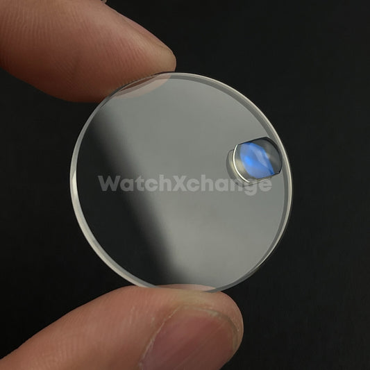30.5mm x 2.55mm Flat Sapphire Crystal Watch Glass For Watch Seiko with Cyclops