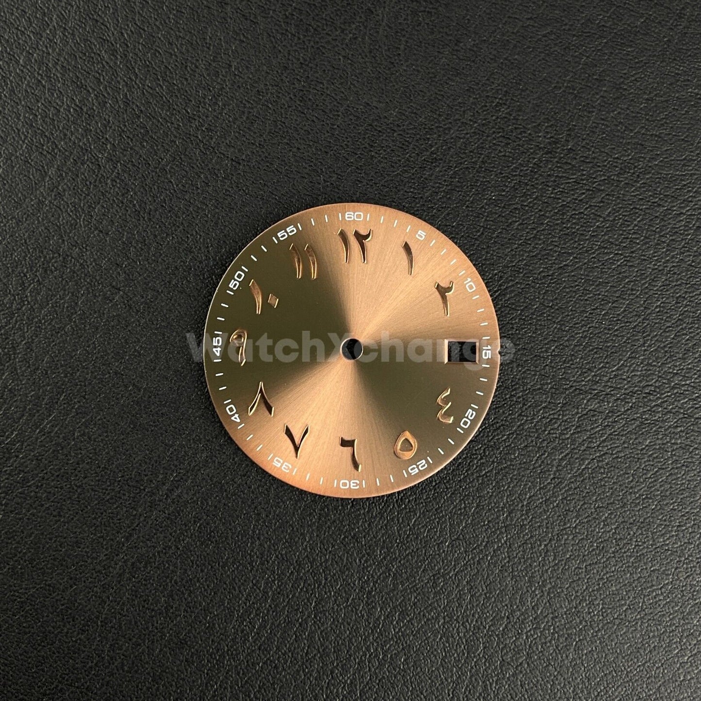 28.5mm Chocolate Coffee Silver Arabic Watch Dial NH35 NH36 Movement Professional