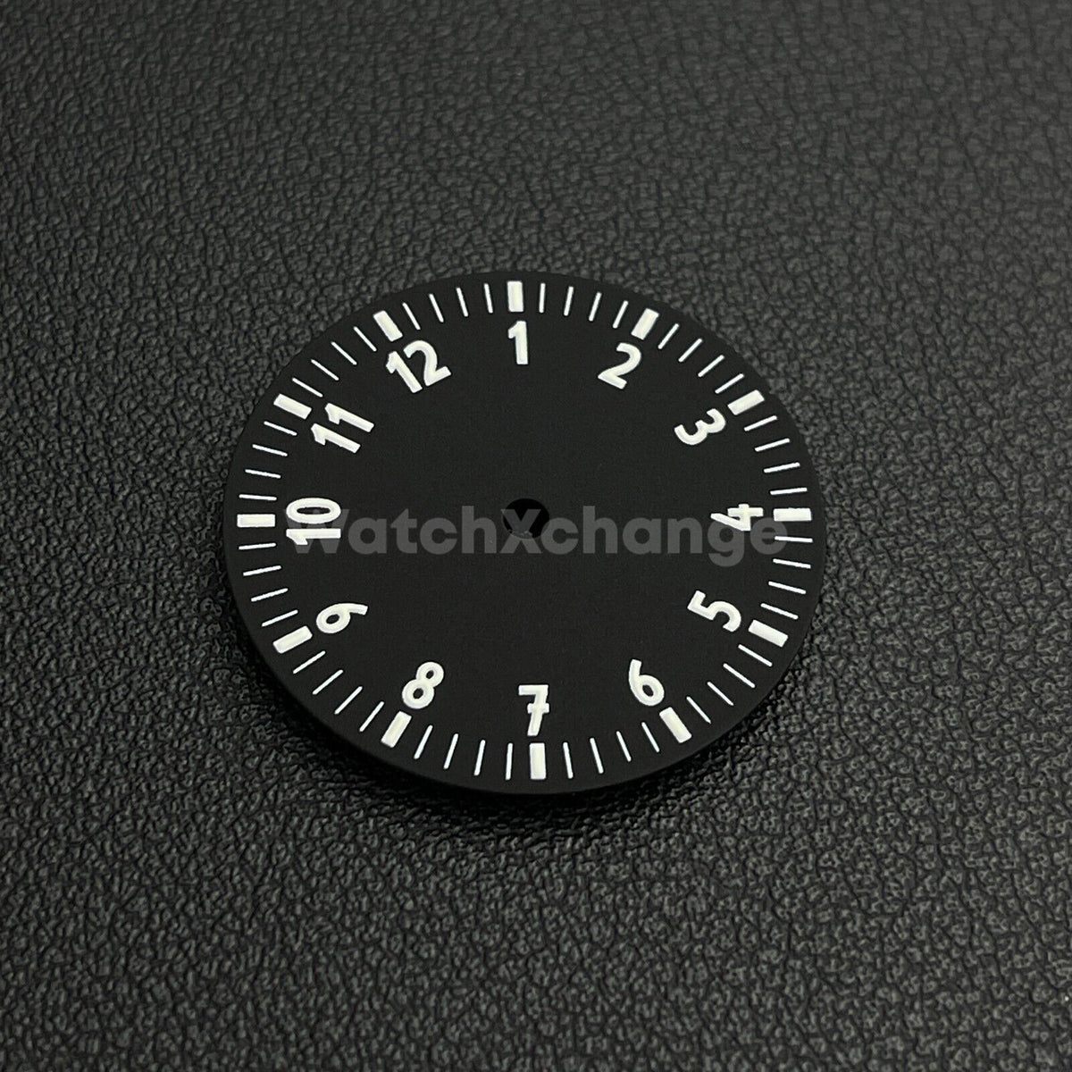 28.5mm Black & White Watch Dial for NH35/NH36/4R Movements