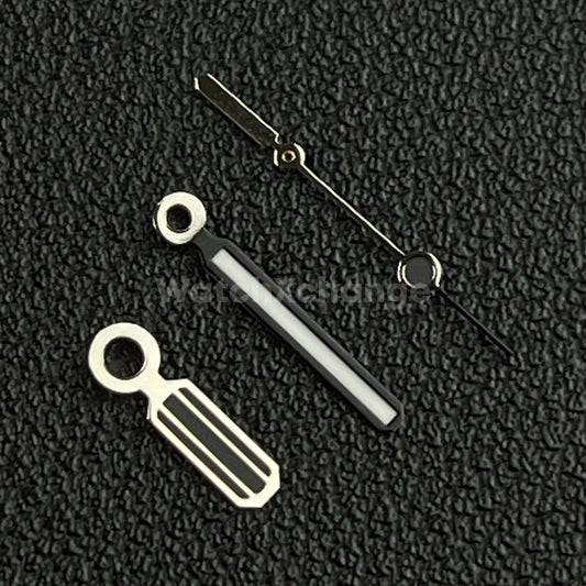 Silver & Black Watch Hands For SEIKO NH35/36 Movements