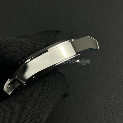 46mm Stainless Steel Silver Dive Watch Case For Miyota OS00 Movement