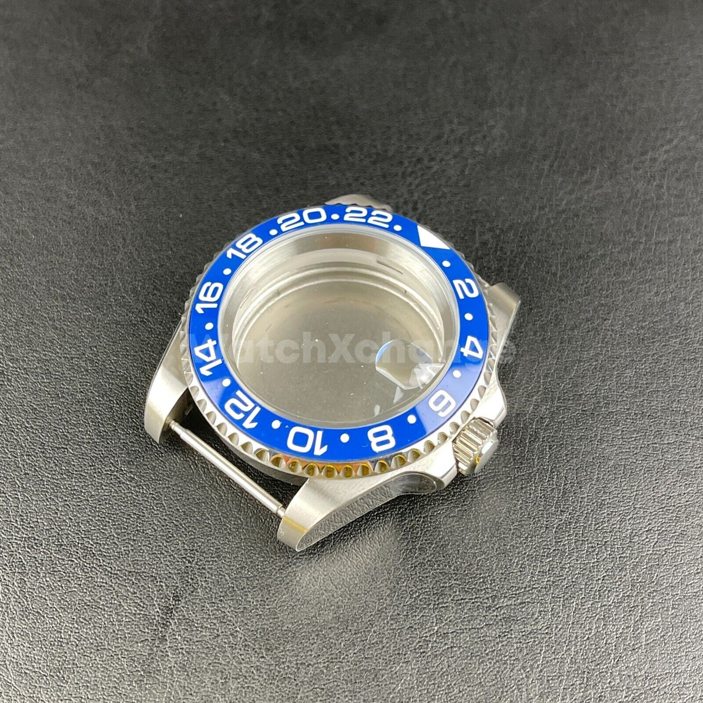 Diver 40mm SUB Watch Case fit NH35A NH36 10ATM Silver Colour Solid Back Sapphire