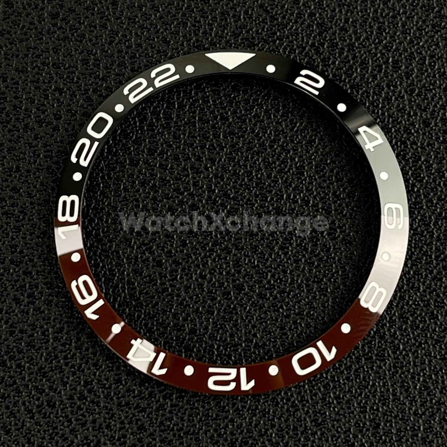 34mm Black & Brown Ceramic GMT Bezel Insert For Seiko Rolex Tudor Divers Watch