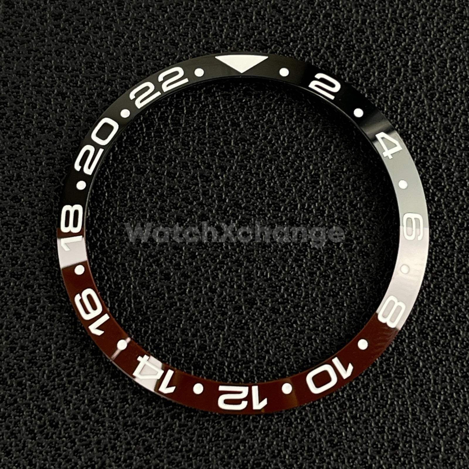 34mm Black & Brown Ceramic GMT Bezel Insert For Seiko Rolex Tudor Divers Watch