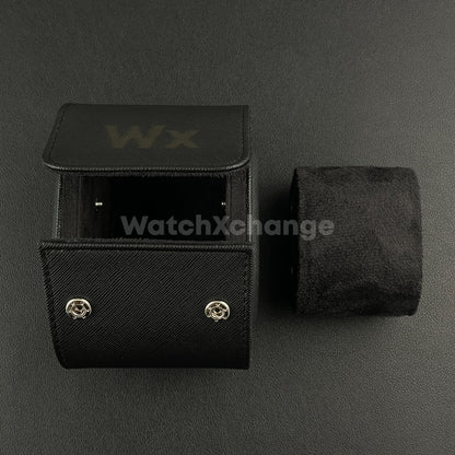 Black Luxury Watch Storage Case Portable Travel Leather Watch Handmade Case
