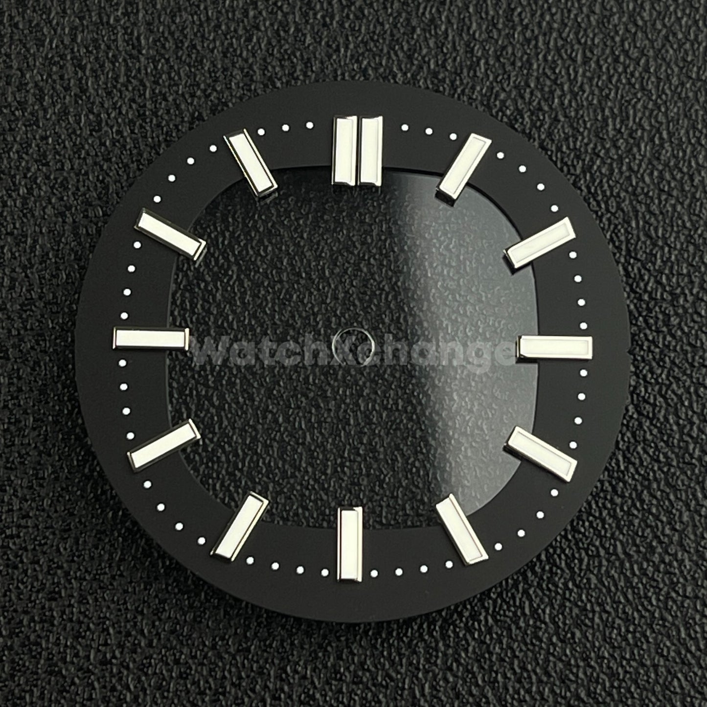 Black 30.4mm Hollow Dial Face Fit For NH70 Movement Watch Part