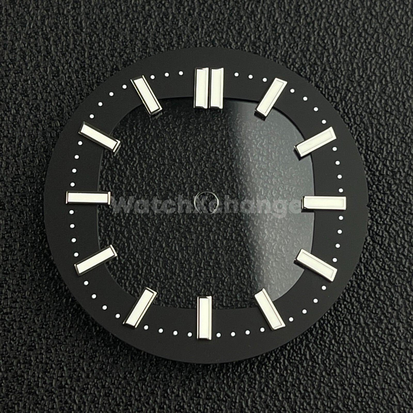 Black 30.4mm Hollow Dial Face Fit For NH70 Movement Watch Part