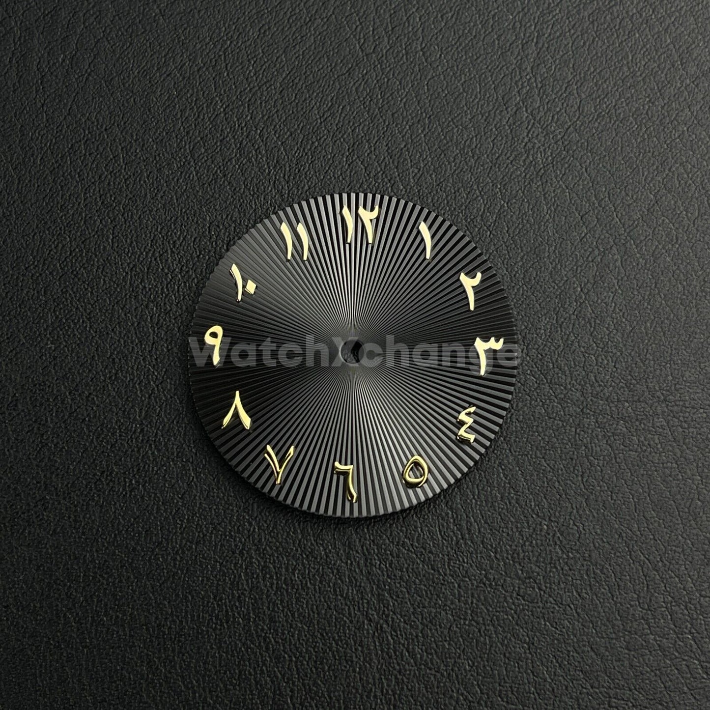 28.5mm Black & Gold Arabic Watch Dial NH35 NH36 Movement Professional