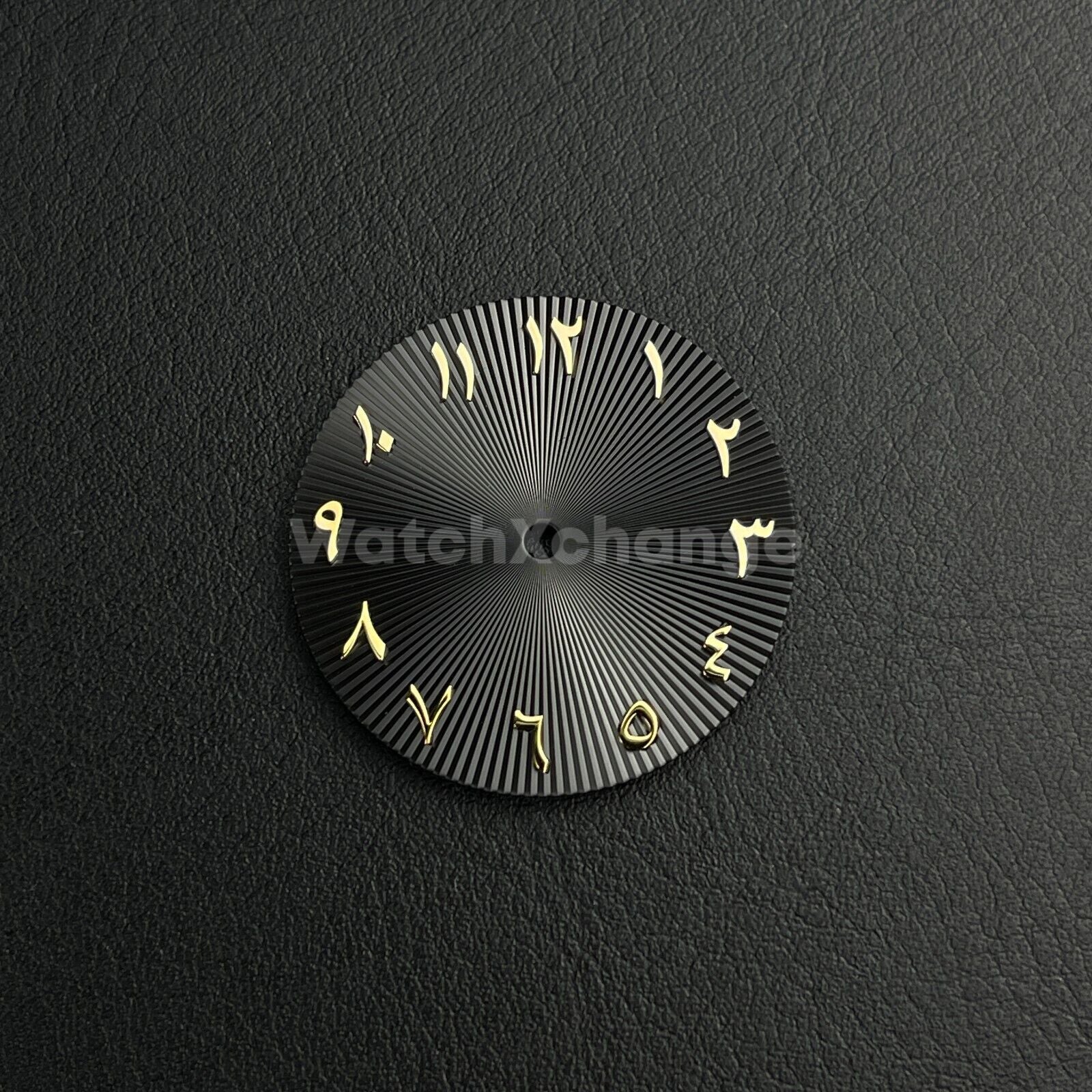 28.5mm Black & Gold Arabic Watch Dial NH35 NH36 Movement Professional