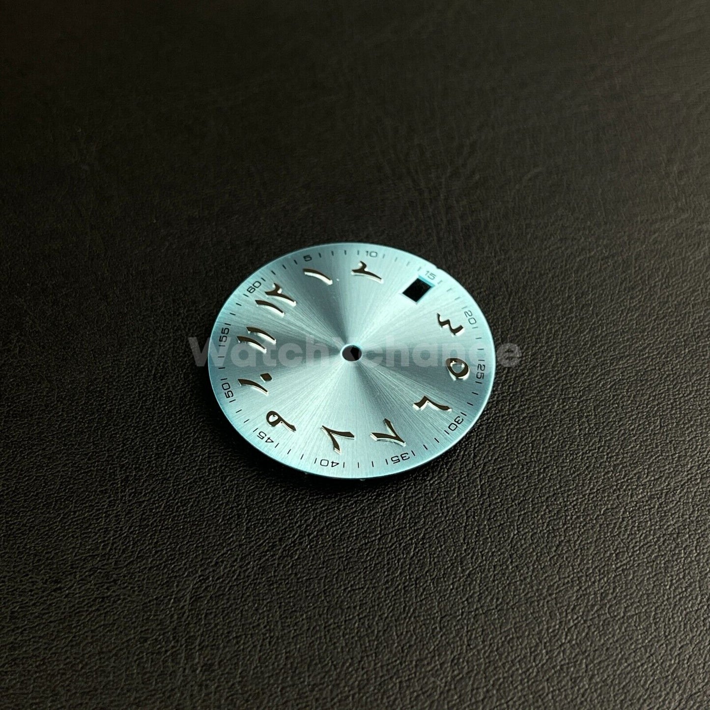 28.5mm Light Blue Silver Arabic Watch Dial NH35 NH36 Movement Professional