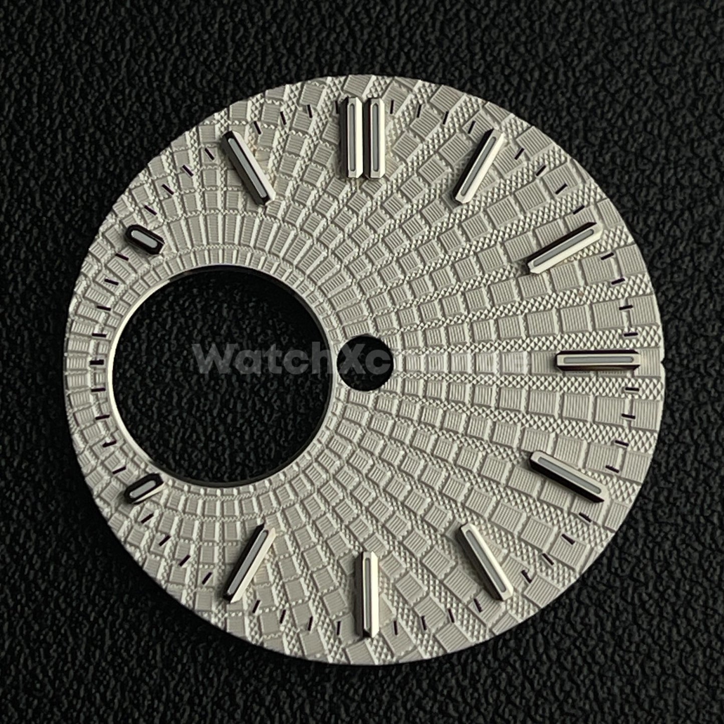 28.5mm White Watch Dial Face Green Luminous For Seiko NH38 Movement