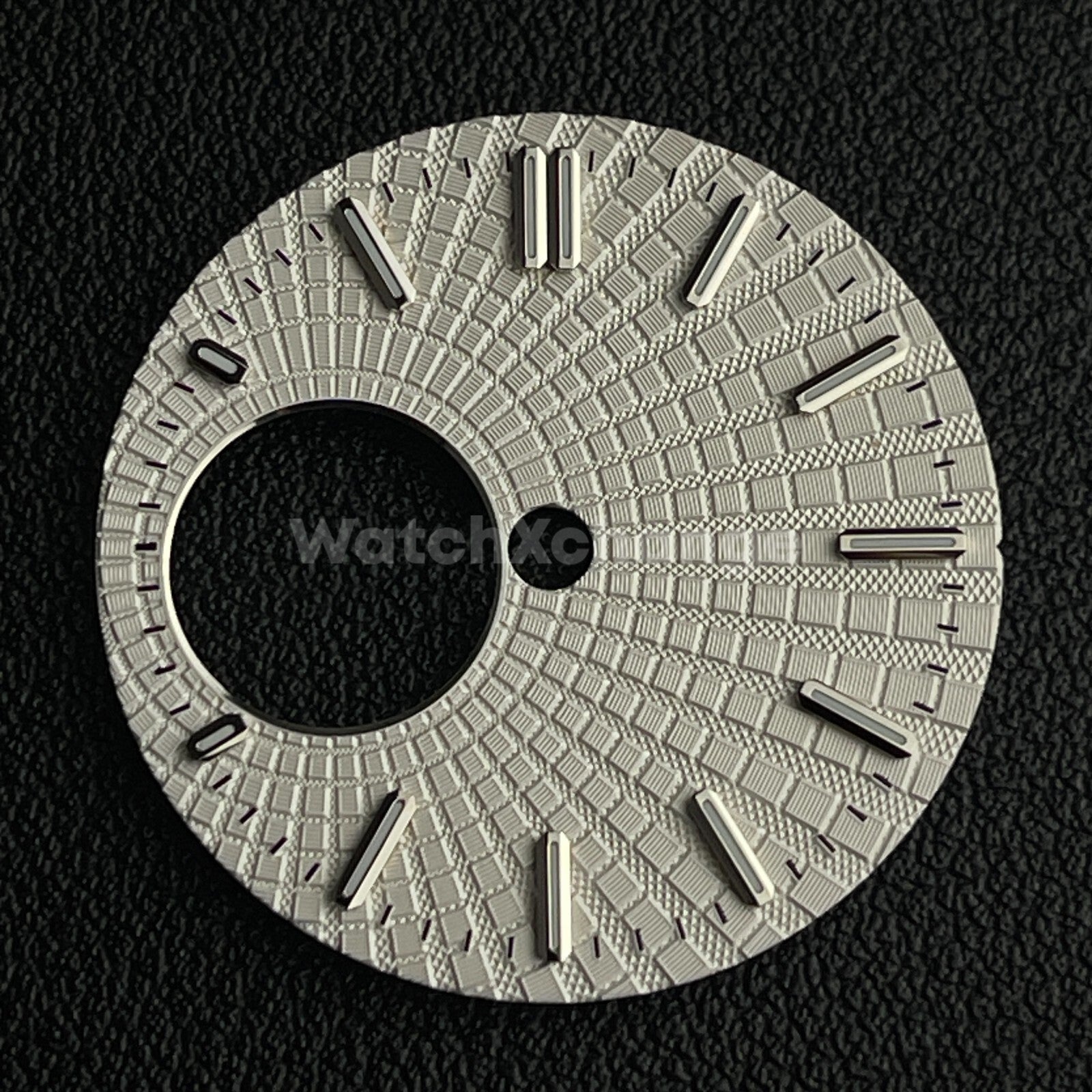 28.5mm White Watch Dial Face Green Luminous For Seiko NH38 Movement
