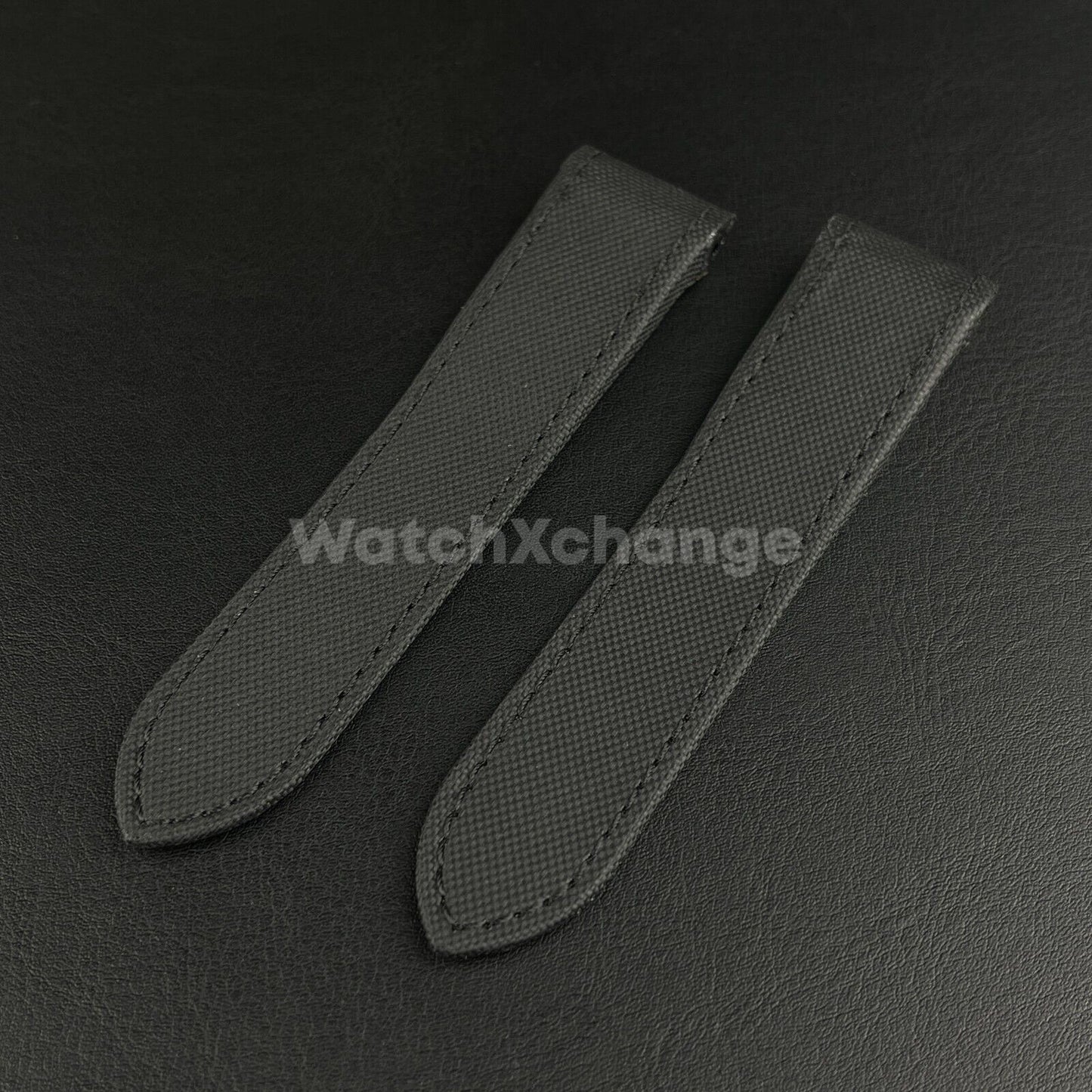 Black Waterproof Nylon Watch Band Strap For Cartier Santos 100 20mm 23mm