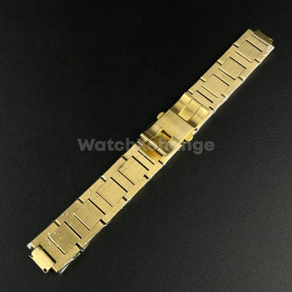 Gold Metal Steel Watch Strap Bands 14/18/20/22mm Fit Ballon Bleu De Cartier