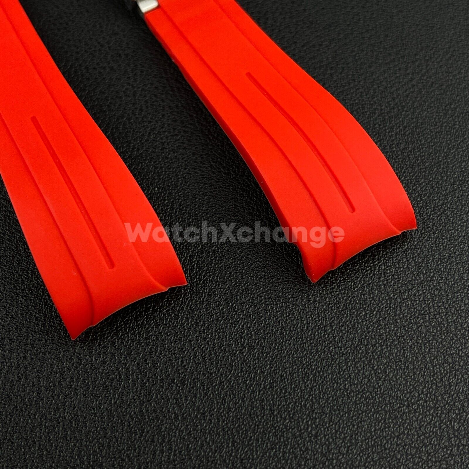 Replacement Submariner GMT 20mm Red Silicone Rubber Watch Strap Band For Rolex