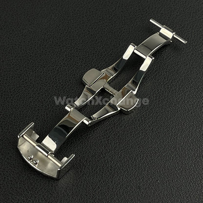 Silver Stainless Steel Deployment Clasp For Panerai Strap Watches 20mm or 22mm