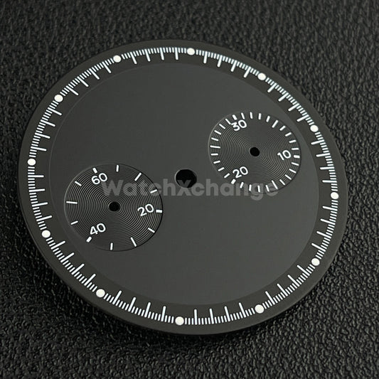 Black 32.5mm Modified Watch Dial Accessory for ST1901 Movement