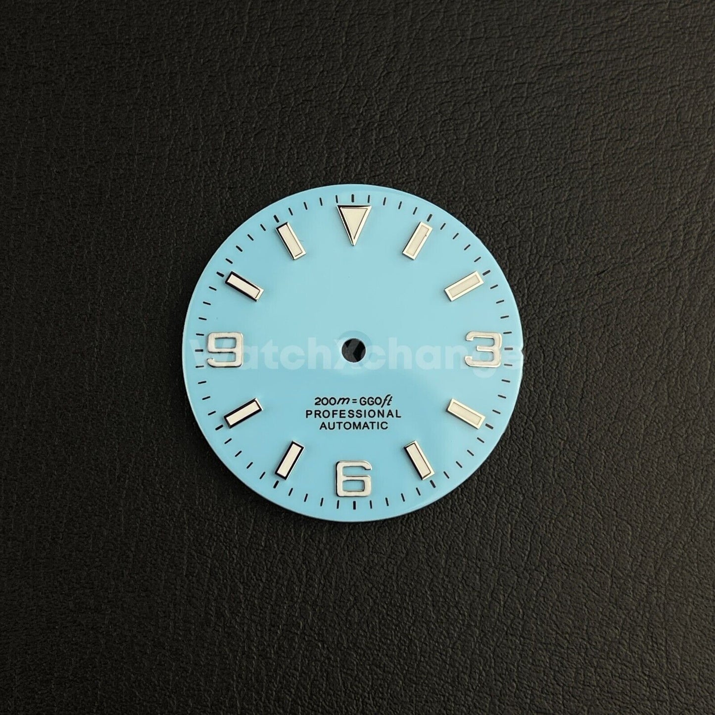 29mm Light Blue Watch Dial for SEIKO NH35 NH36 Watch Movement Parts