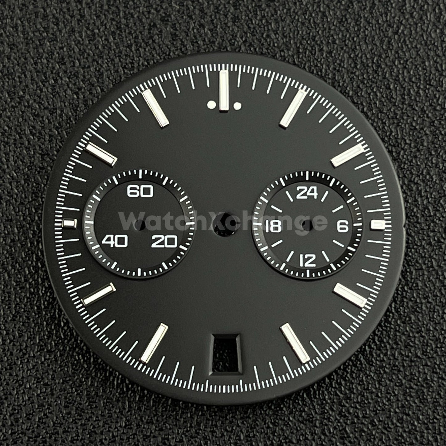 Black 32.5mm Modified Watch Dial Accessory for VK64 Quartz Movement
