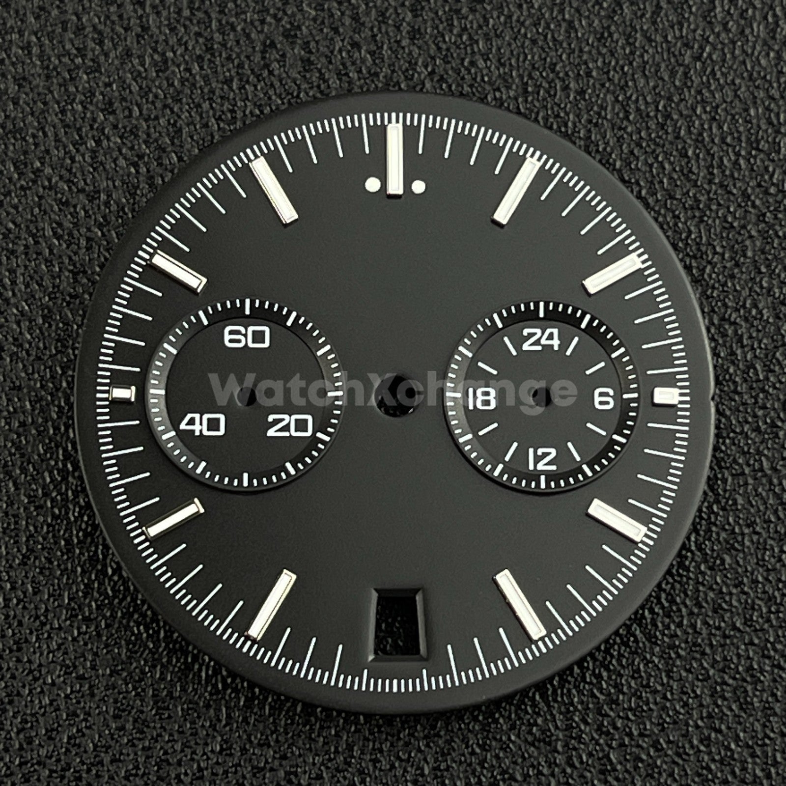 Black 32.5mm Modified Watch Dial Accessory for VK64 Quartz Movement