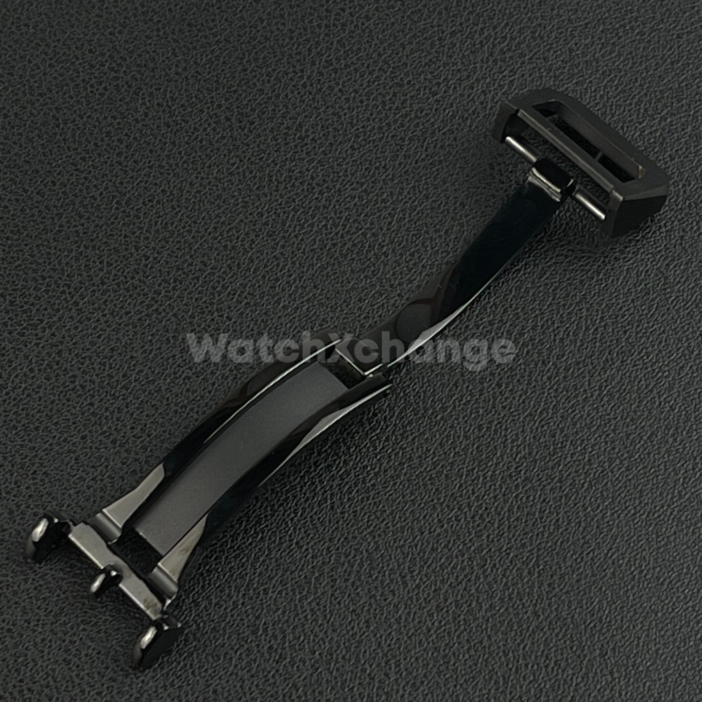 18mm Black Folding Deployment Buckle Clasp For IWC PILOT AQUATIMER