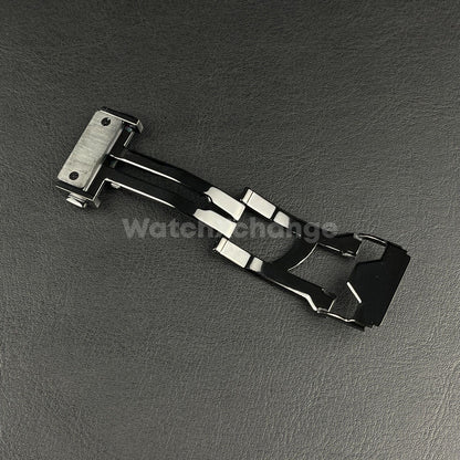 Black 20mm Clasp For HUBLOT Watch Rubber Strap Band Buckle Stainless Steel