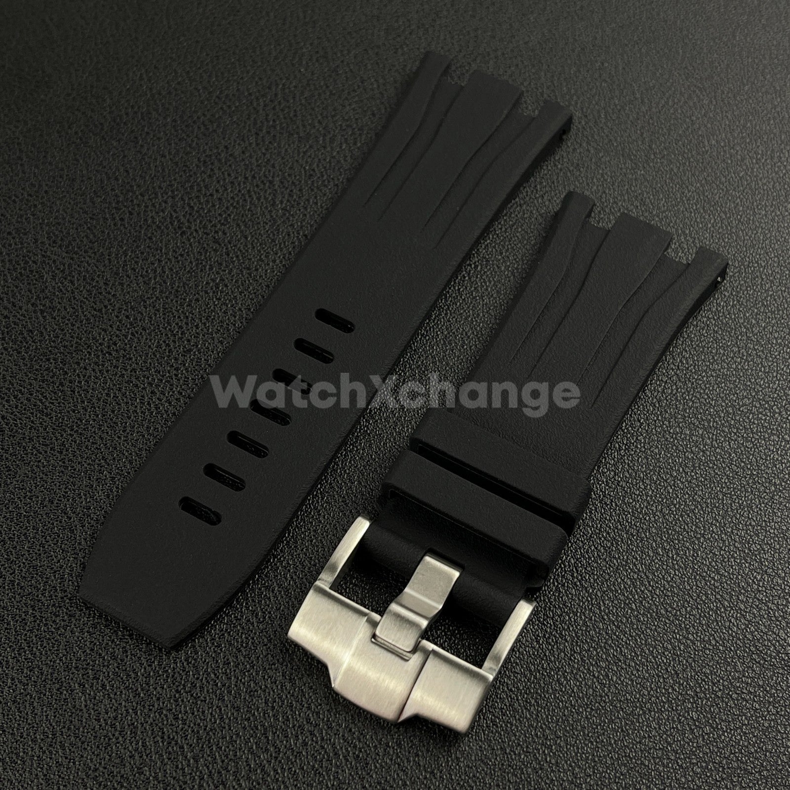 For Audemars Piguet Royal Oak Offshore 44mm Case 30mm Black Rubber Watch Strap