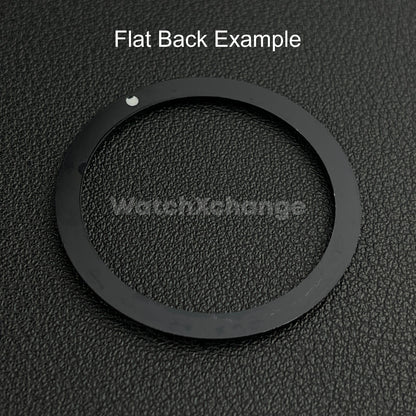Black & Blue 38mm Flat Resin Bezel Insert For Divers Watch Seiko Mod SKX SRPD