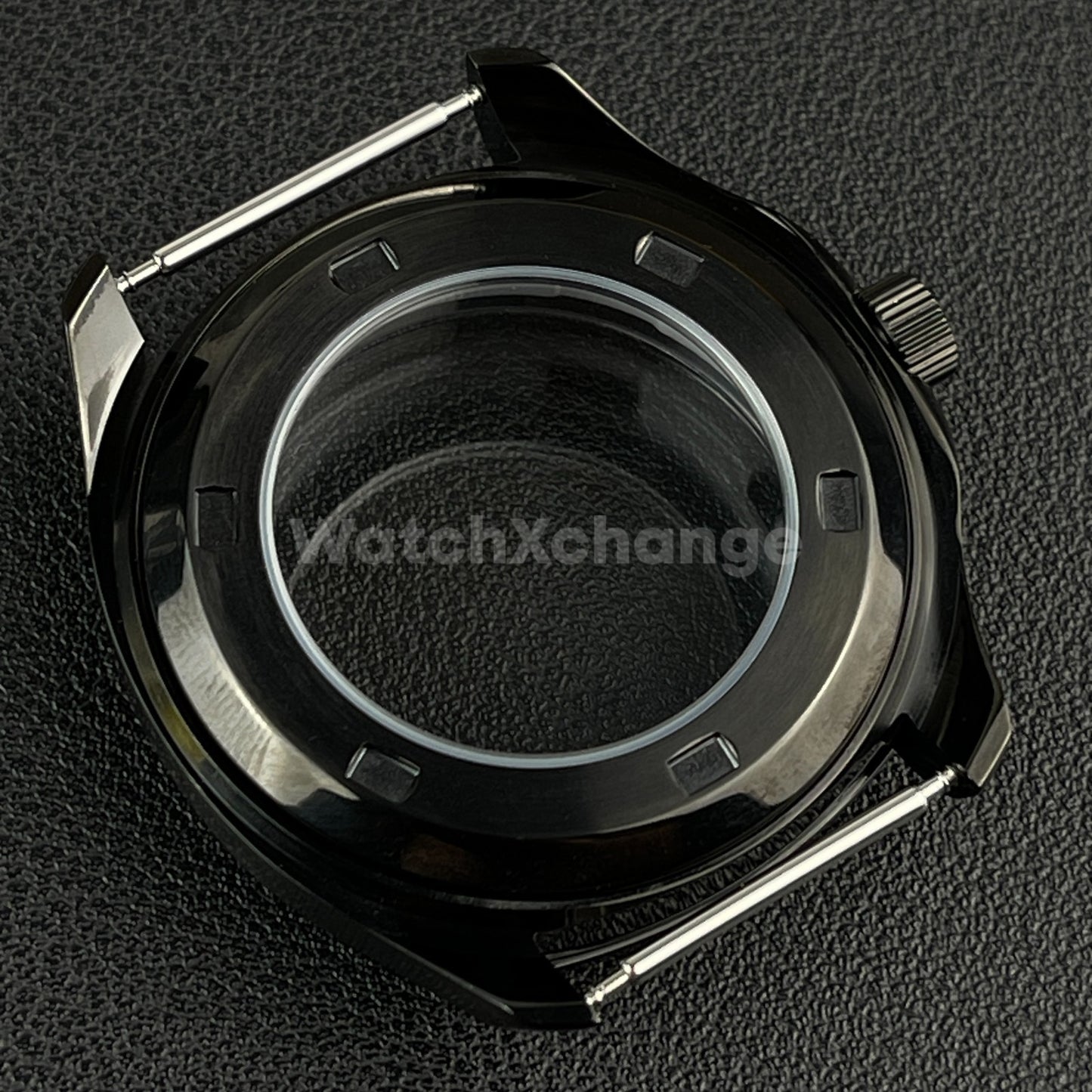 40mm Black Stainless Steel Watch Case For Japanese NH35 NH36 NH38