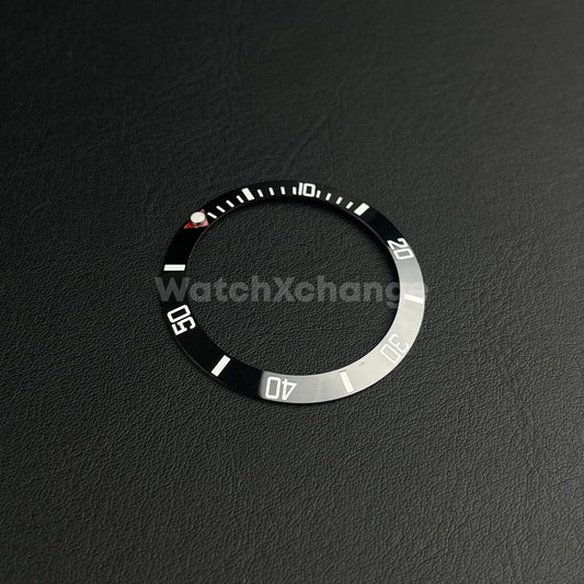 38mm Ceramic Bezel Black & Red insert For Divers Watch Rolex GMT Seiko SKX SRPD