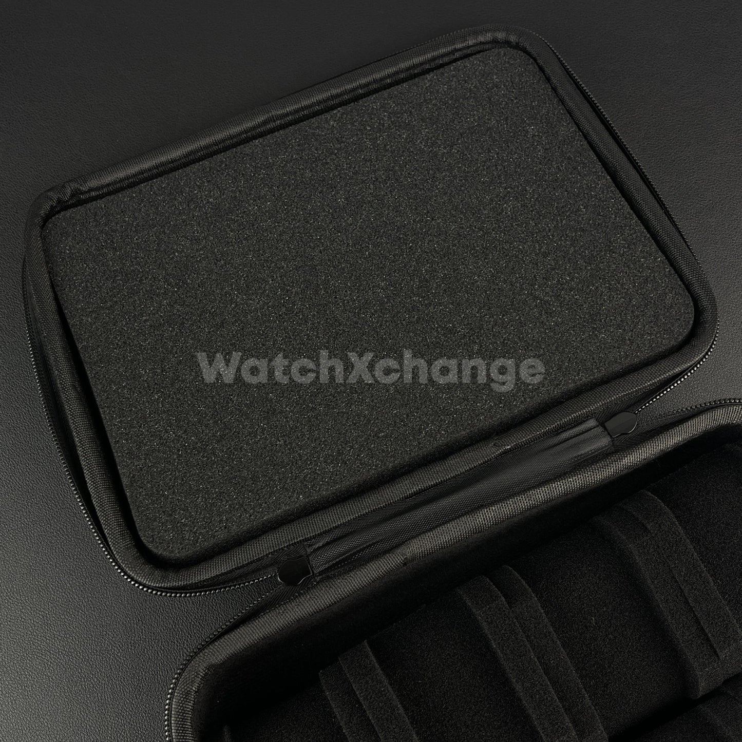 Eight 8 Watch Storage Zip Carry Case Solid EVA Travel Protection Black Inside