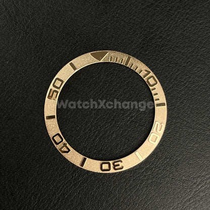 38mm Gold Metal Bezel insert Ring Yachtmaster Rolex Seiko SKX SRPD 