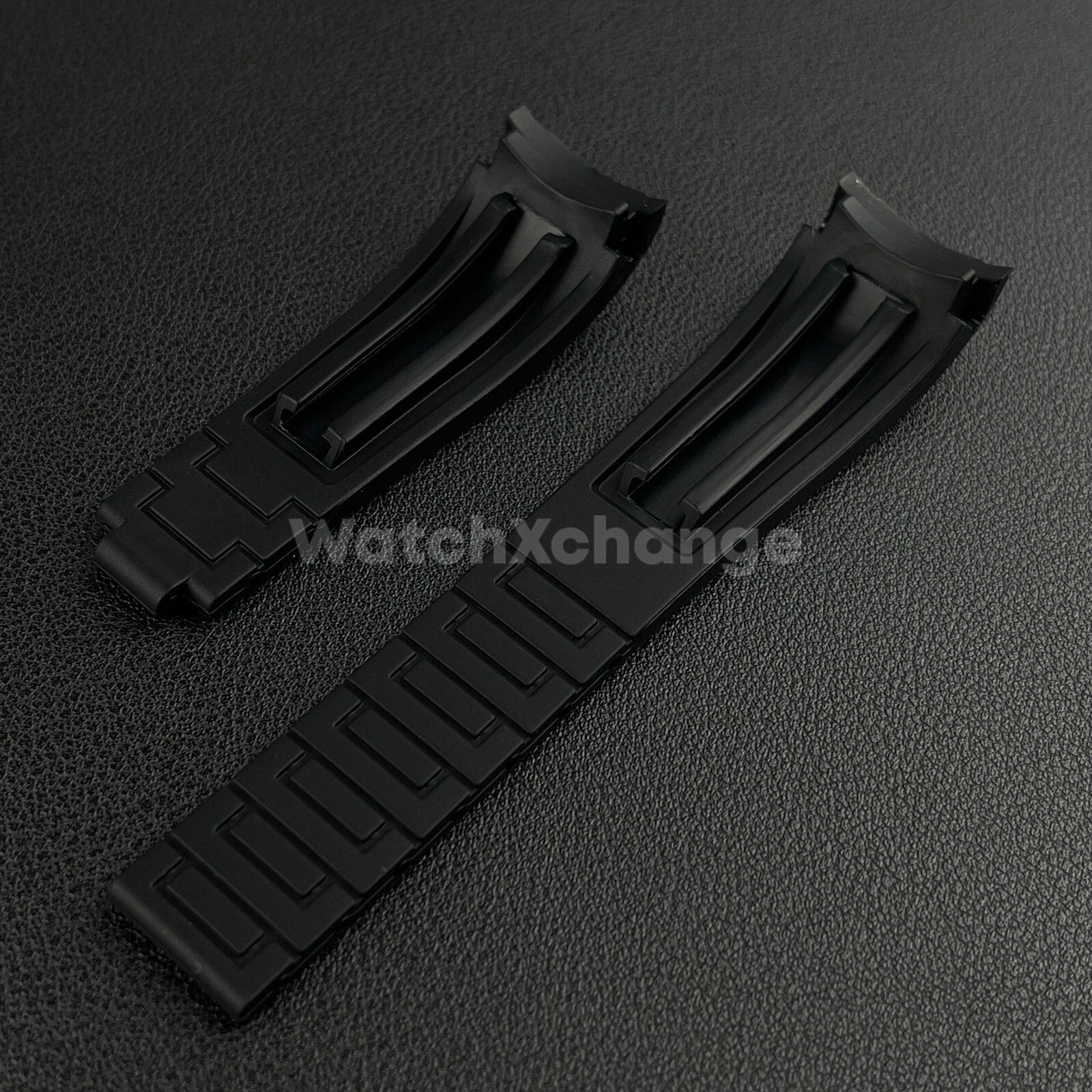 Black 20mm Replacement Submariner GMT Silicone Rubber Watch Strap Band For Rolex