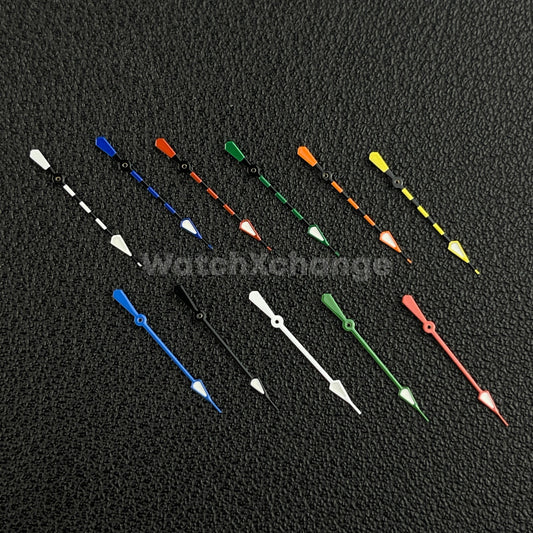 Striped Second Watch Hand For Seiko NH35 NH36 NH70 NH72 Various Colours
