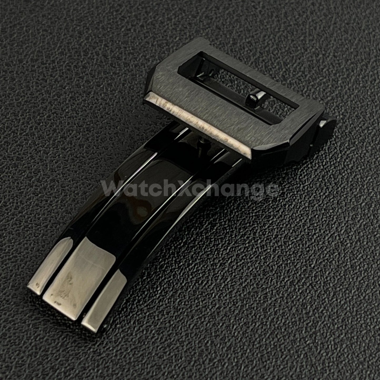 18mm Black Folding Deployment Buckle Clasp For IWC PILOT AQUATIMER
