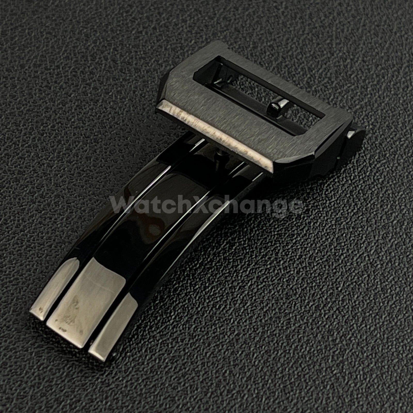 18mm Black Folding Deployment Buckle Clasp For IWC PILOT AQUATIMER